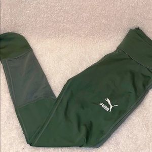 Green Puma Leggings US size: S
